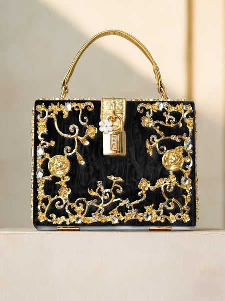 Acrylic Box Handbag - Opulent Empire