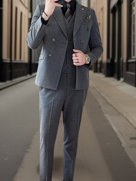 Lorenz™ | Luxurious 3-Piece Tartan Suit