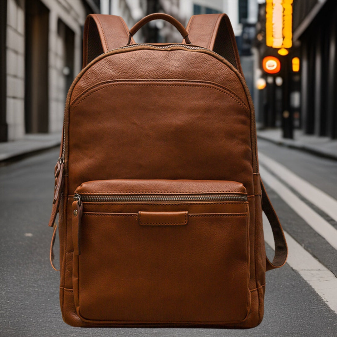 Alexander™ — Premium Leather Backpack Men's Statement Handbag, alternate view 3
