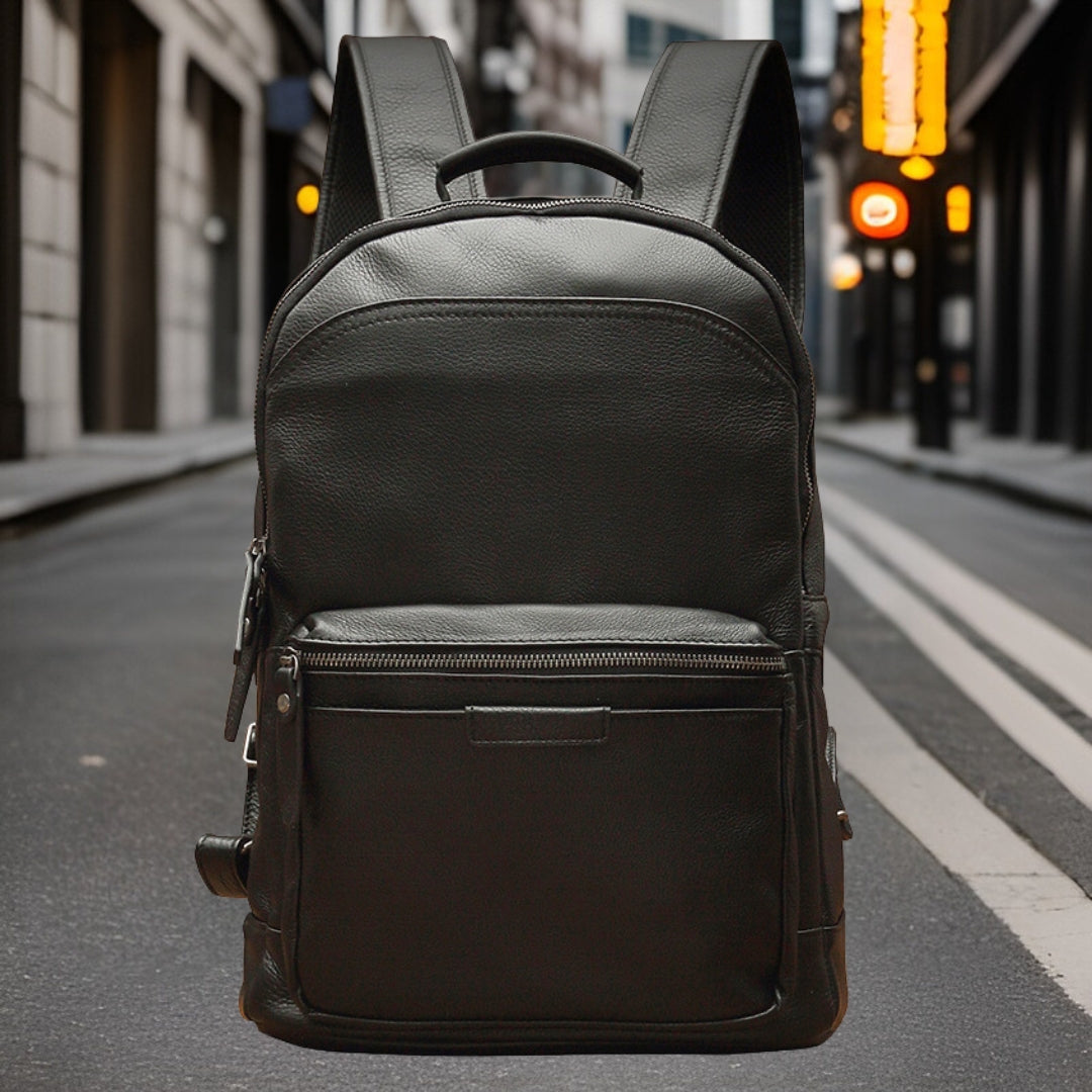 Alexander™ — Premium Leather Backpack Men's Statement Handbag, alternate view 5