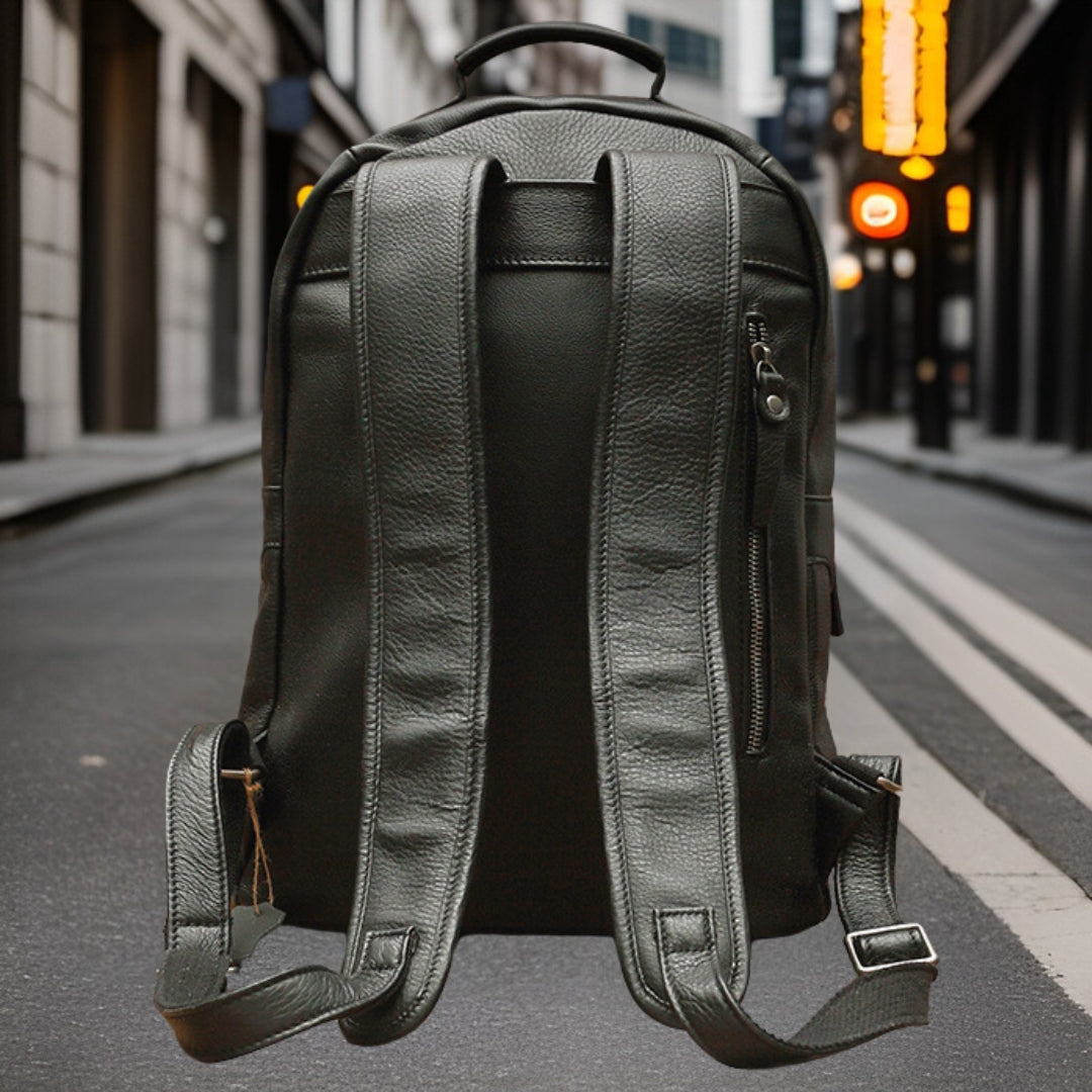Alexander™ — Premium Leather Backpack Men's Statement Handbag, alternate view 6