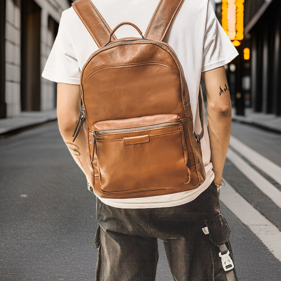 Alexander™ — Premium Leather Backpack Men's Statement Handbag