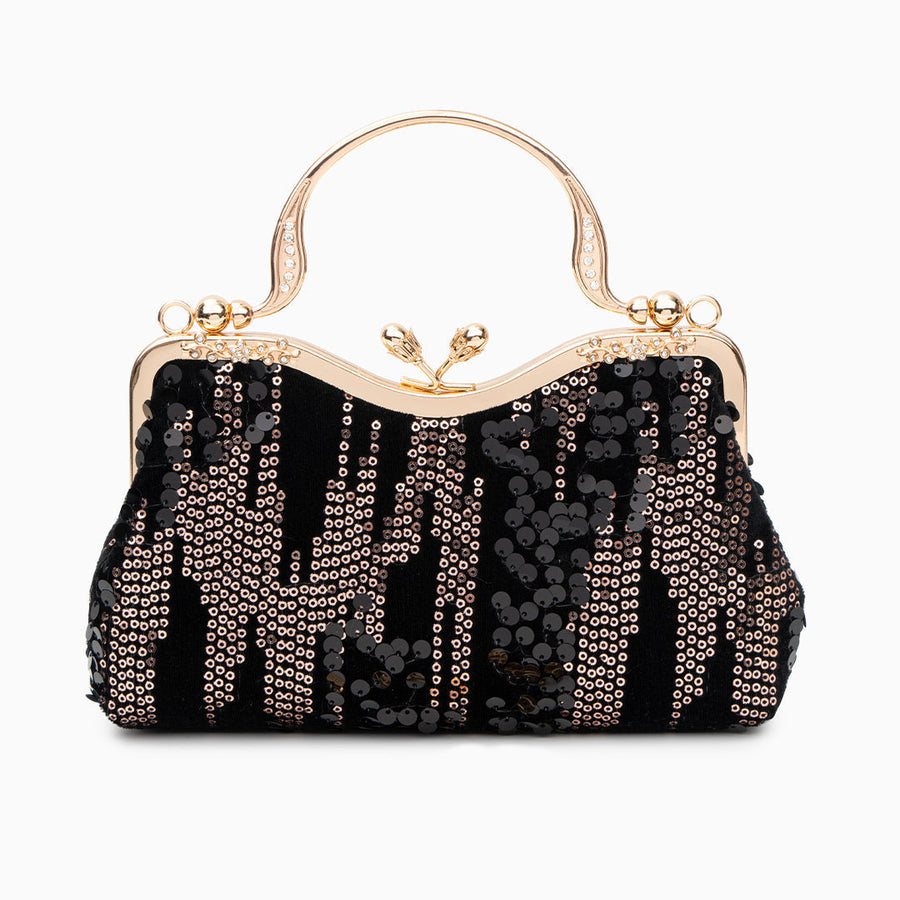 Alyannah Sequin Flannel Handbag - Opulent Empire