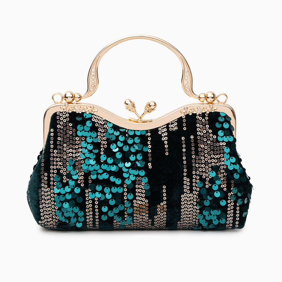 Alyannah Sequin Flannel Handbag - Opulent Empire