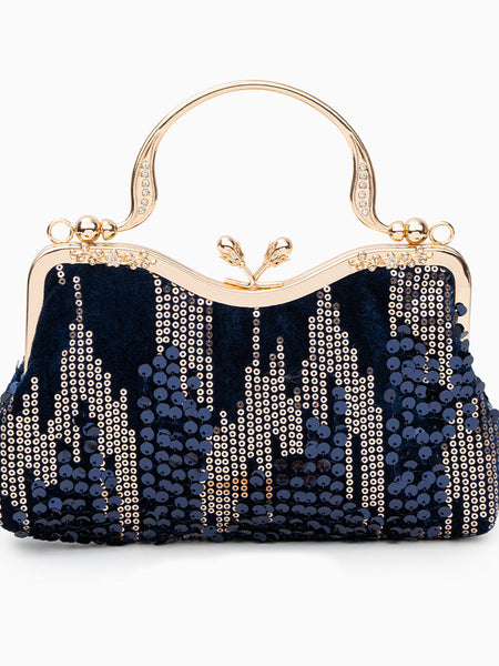Alyannah Sequin Flannel Handbag - Opulent Empire