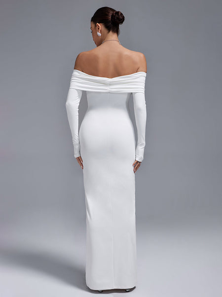 Off Shoulder Elegant Maxi Bodycon Dress