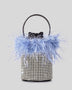 Celeste Feather Diamond Bucket Tote