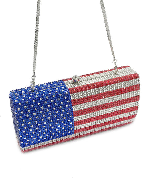 American Flag Diamond Handbag