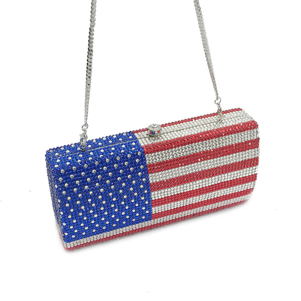 American Flag Diamond Handbag