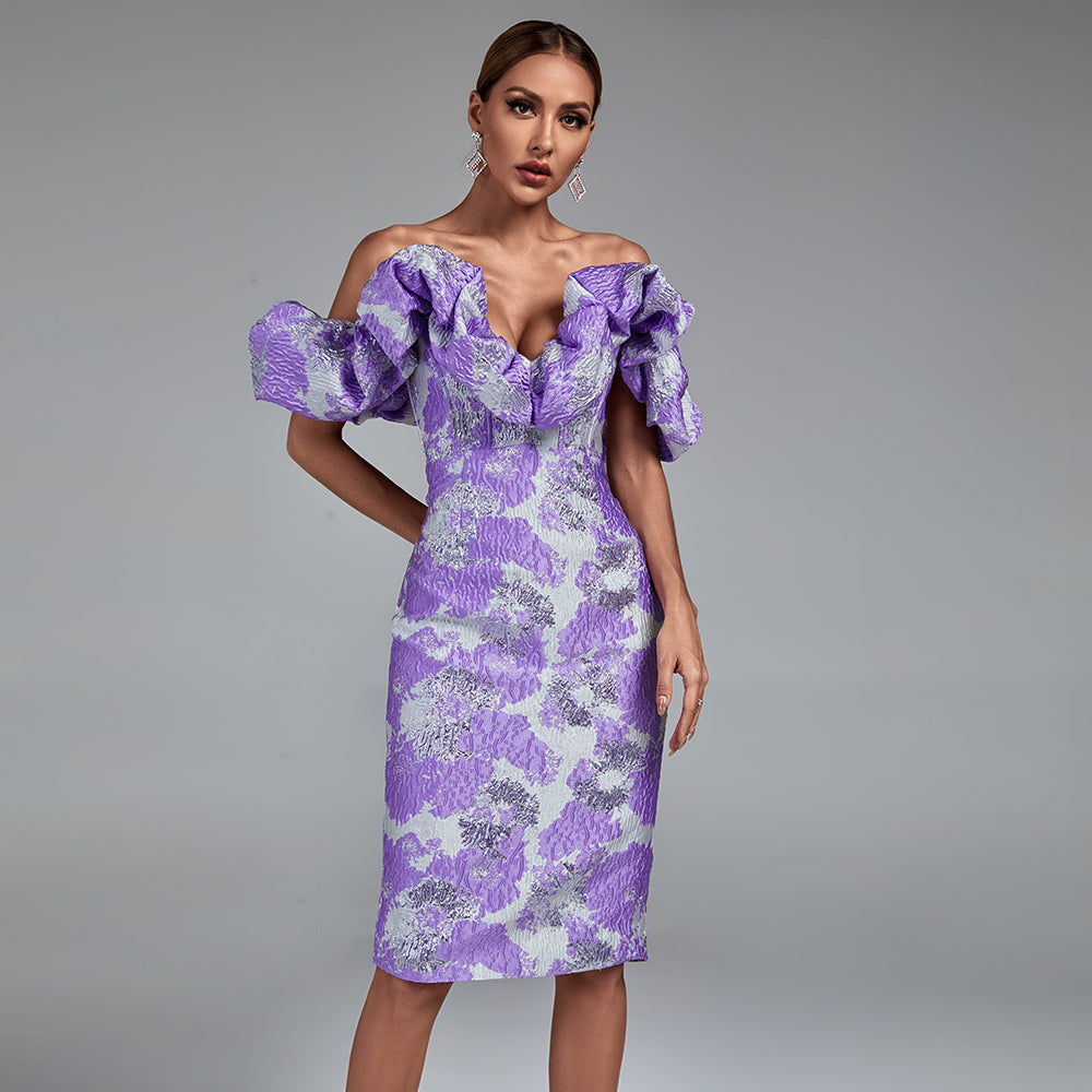 Jules Marceau — Short fitted pleated strapless dress with backless design for a chic and elegant look, alternate view 3