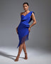 One Shoulder Tassels Midi Bandage Dress - Opulent Empire
