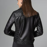Black Biker Lamb Leather Jacket-1