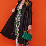 Black Eco Leather Trench Coat-1