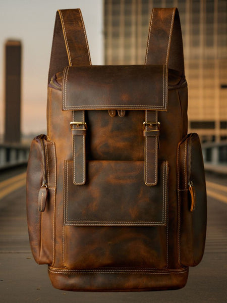 Blake™ | Premium Leather Backpack