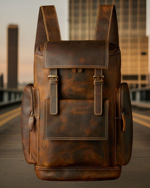 Blake™ | Premium Leather Backpack
