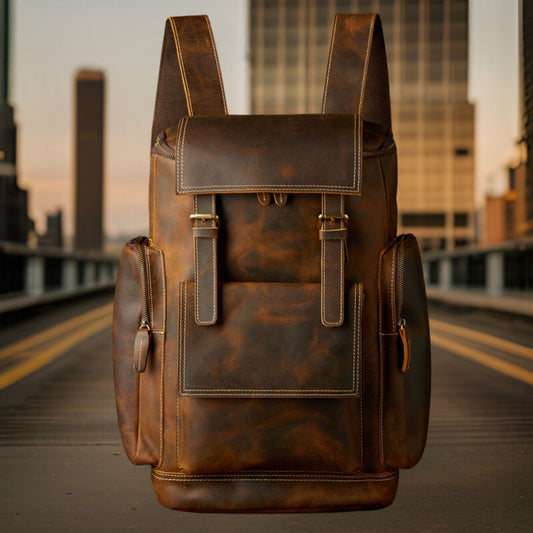 Blake™ | Premium Leather Backpack