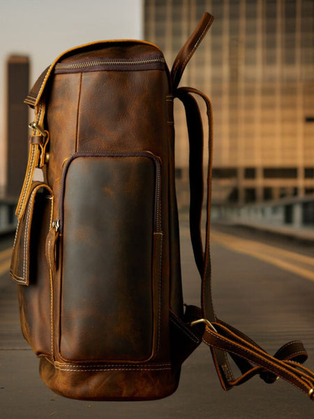 Blake™ | Premium Leather Backpack