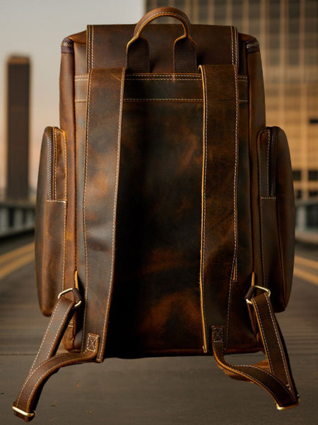 Blake™ | Premium Leather Backpack