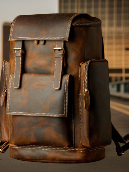 Blake™ | Premium Leather Backpack