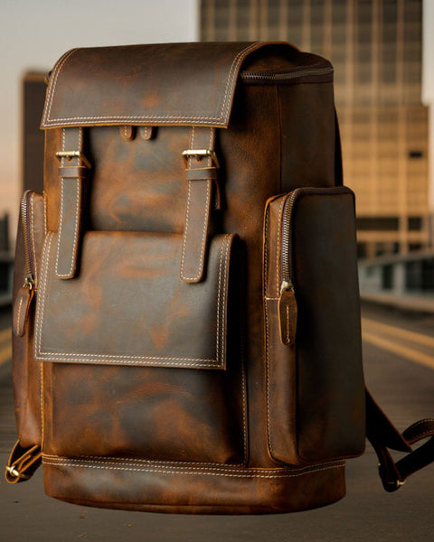 Blake™ | Premium Leather Backpack