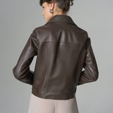 Chocolate Genuine Leather Jacket-1