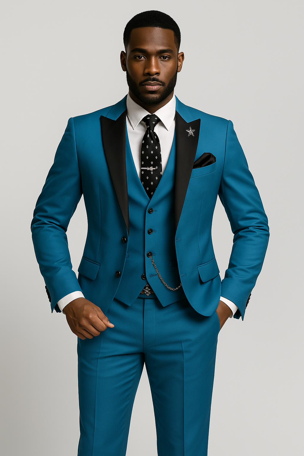 Elspeth — Men's Three-piece Suit Bridegroom Best Man Wedding Suit Men, alternate view 35