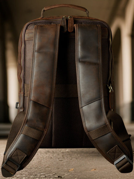 Cameron™ | Handcrafted Retro Leather Backpack