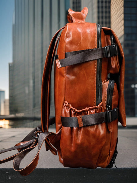 Hayden™ | Leather Shoulder Backpack