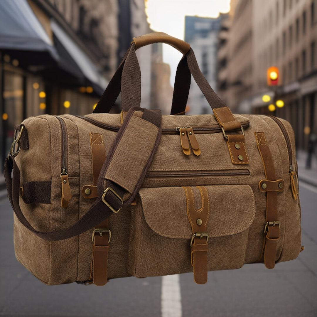 Wesley™ — Stylish Canvas Travel Bag, alternate view 3