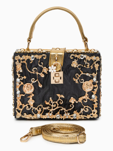 Acrylic Box Handbag - Opulent Empire