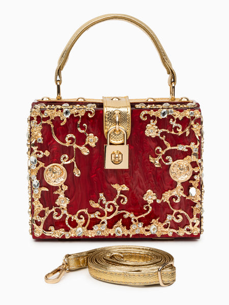 Acrylic Box Handbag - Opulent Empire