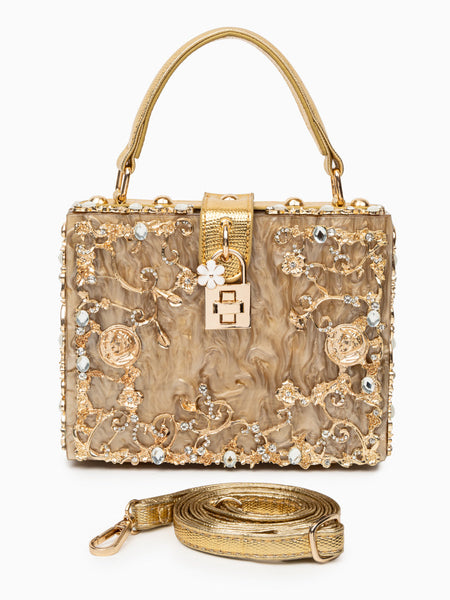 Acrylic Box Handbag - Opulent Empire