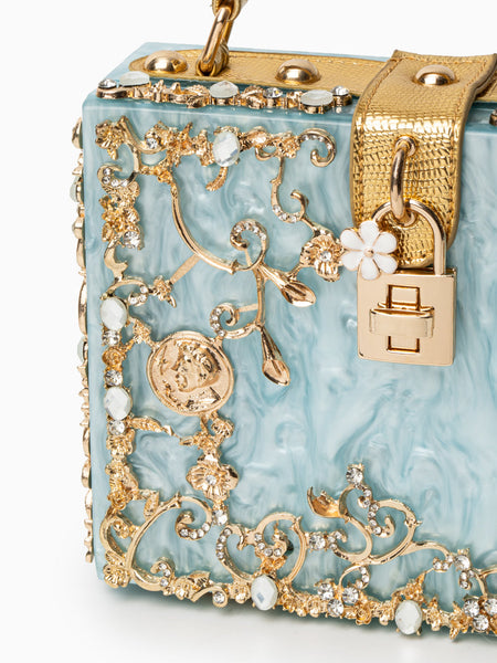 Acrylic Box Handbag - Opulent Empire