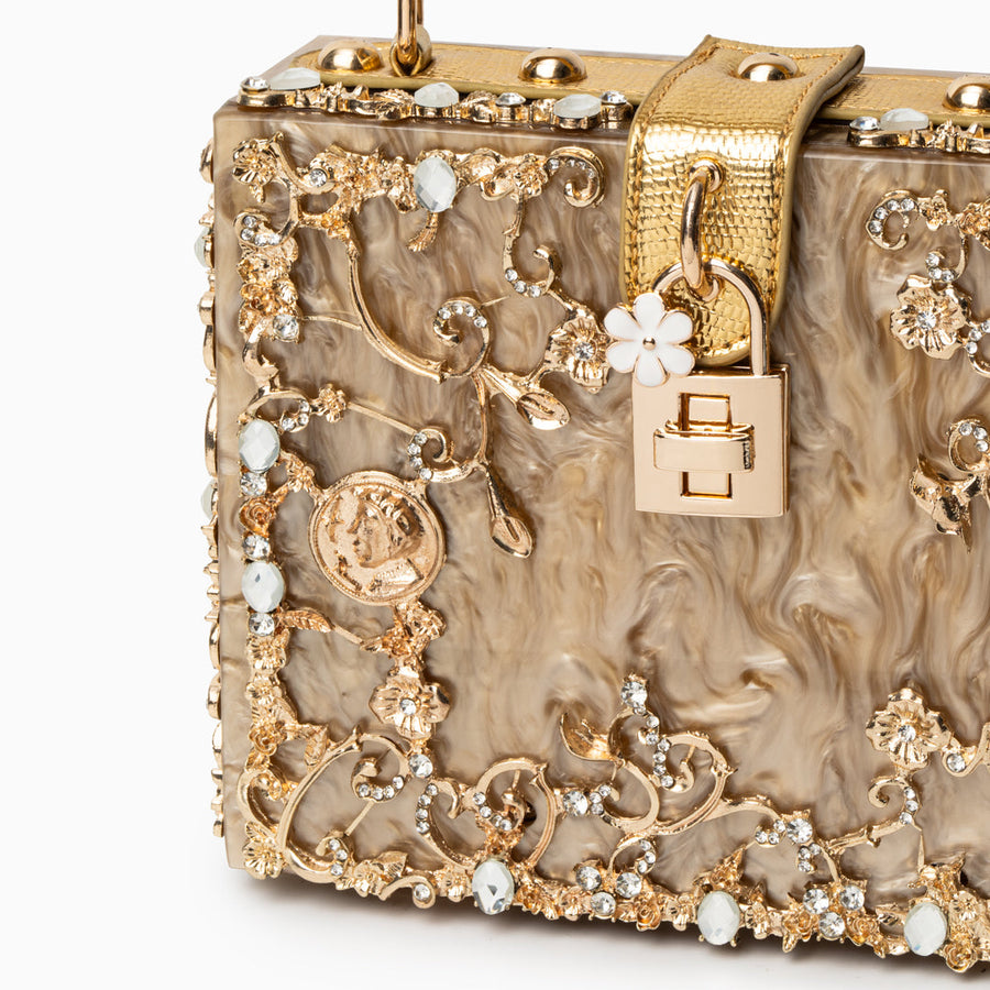 Acrylic Box Handbag - Opulent Empire