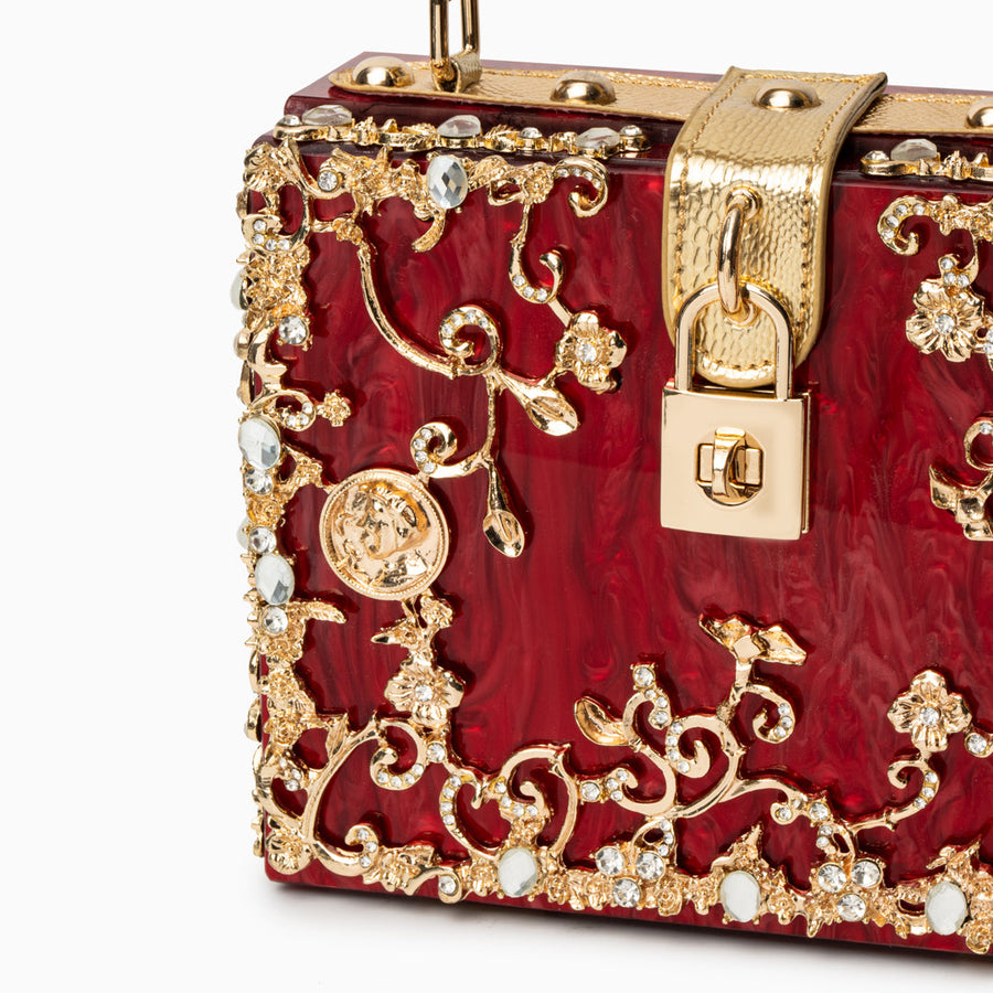 Acrylic Box Handbag - Opulent Empire