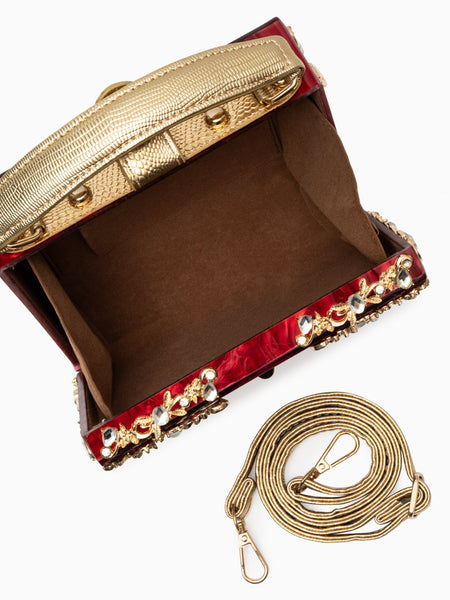 Acrylic Box Handbag - Opulent Empire
