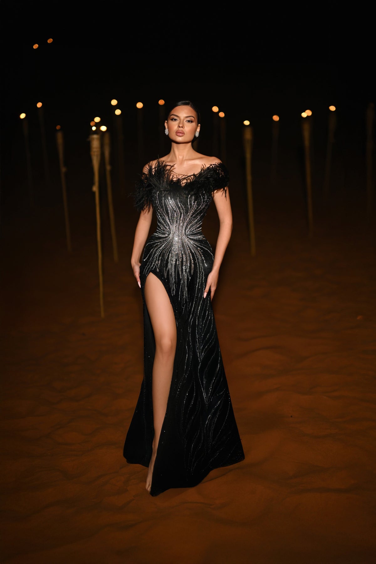 Romilly — Black Women's Occasion Dress, alternate view 2