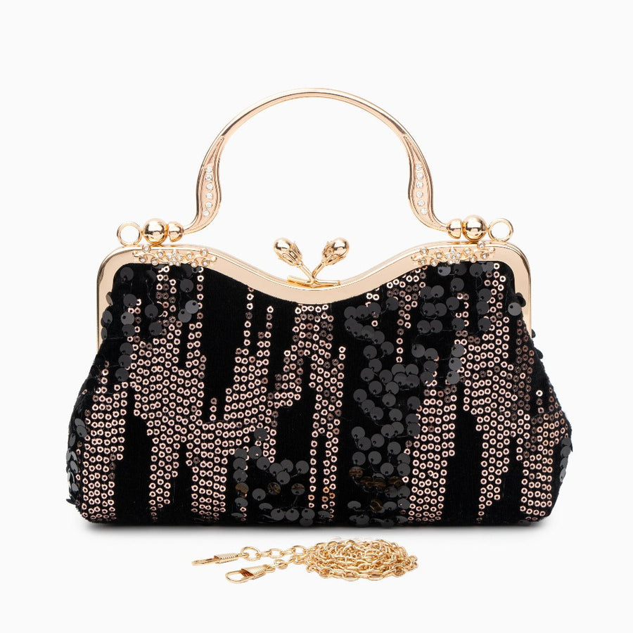 Alyannah Sequin Flannel Handbag - Opulent Empire