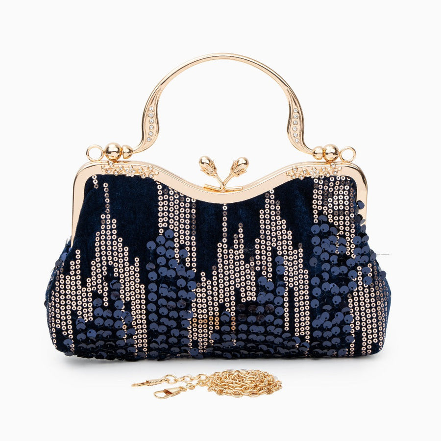 Alyannah Sequin Flannel Handbag - Opulent Empire