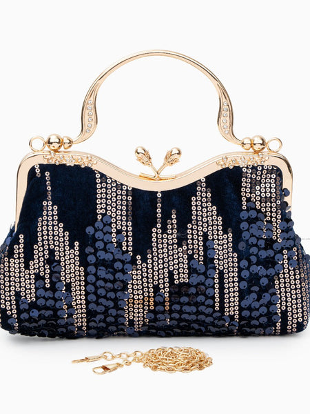 Alyannah Sequin Flannel Handbag - Opulent Empire