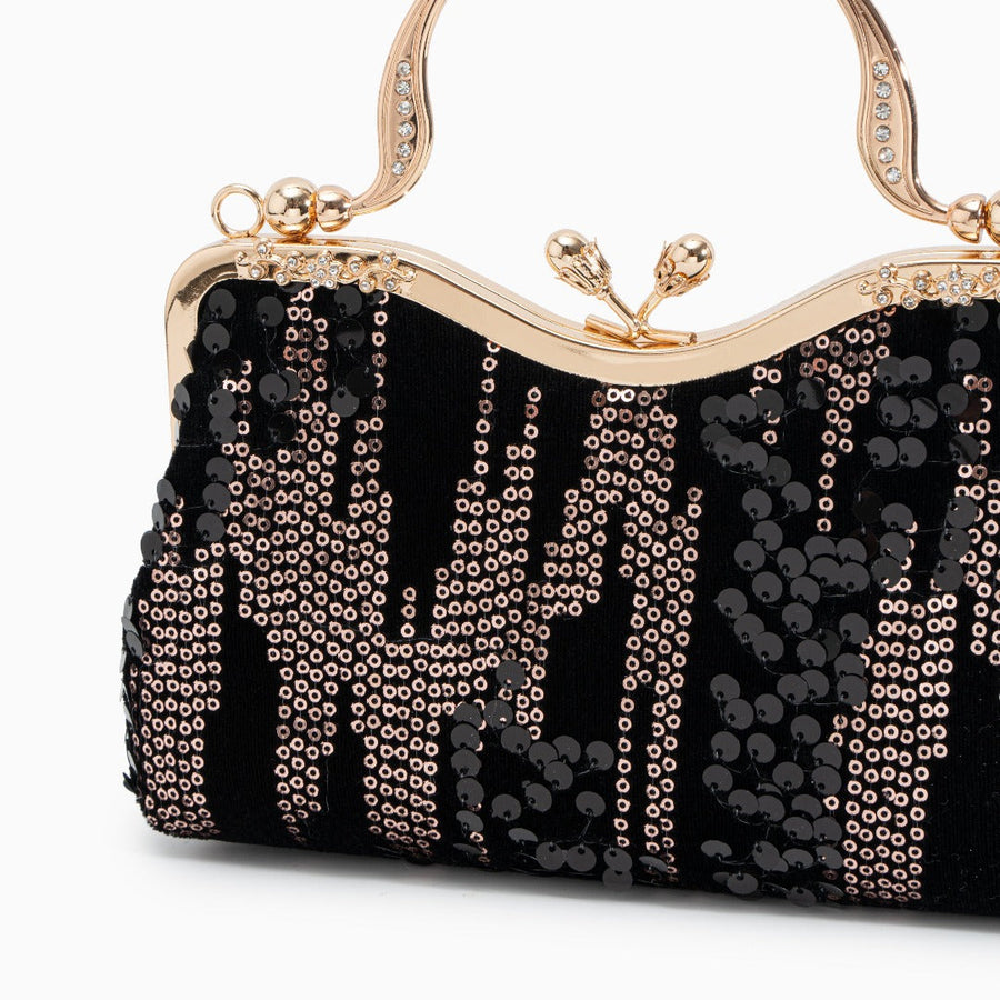 Alyannah Sequin Flannel Handbag - Opulent Empire