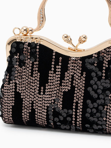 Alyannah Sequin Flannel Handbag - Opulent Empire