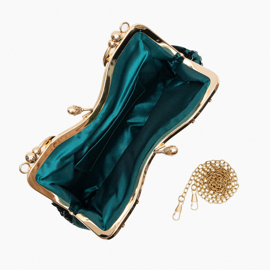 Alyannah Sequin Flannel Handbag - Opulent Empire