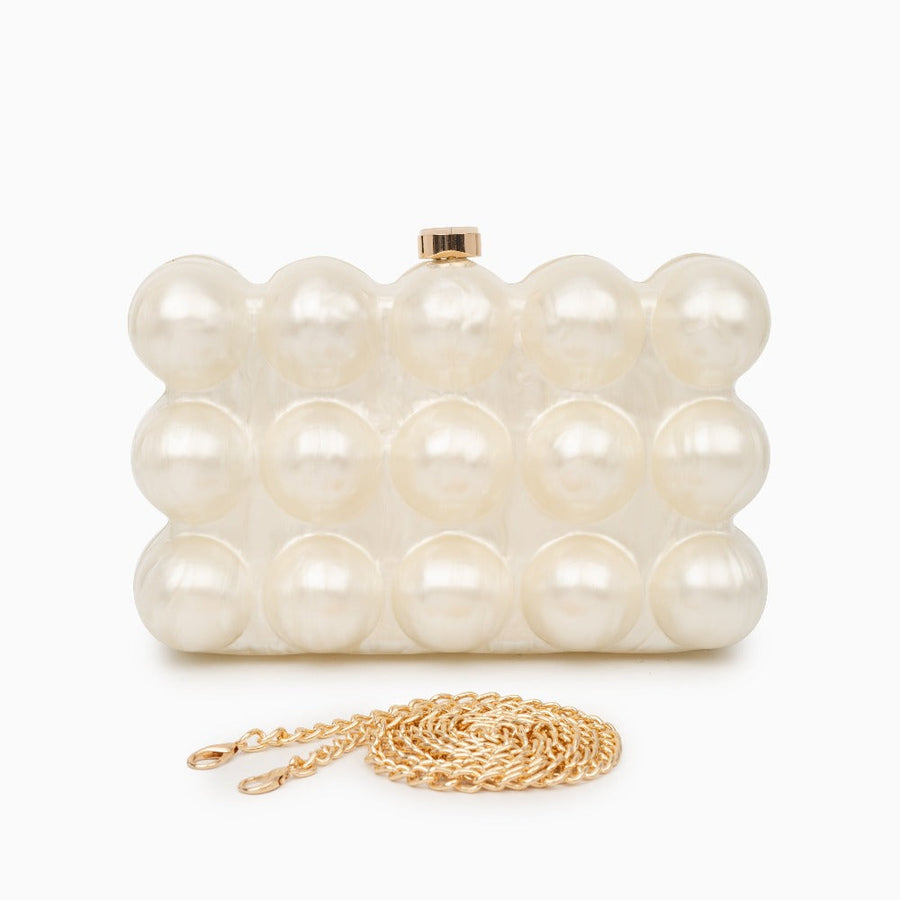 Lorraine Acrylic Clutch Bag - Opulent Empire
