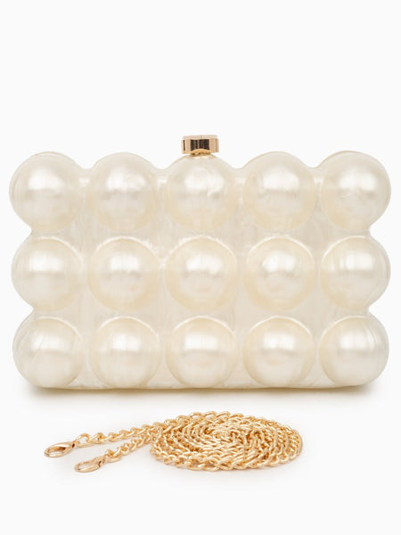 Lorraine Acrylic Clutch Bag - Opulent Empire