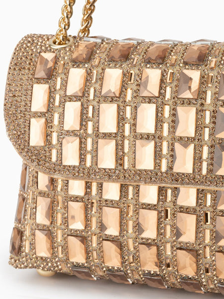 Ayesha Gemstones Clutch Bag - Opulent Empire