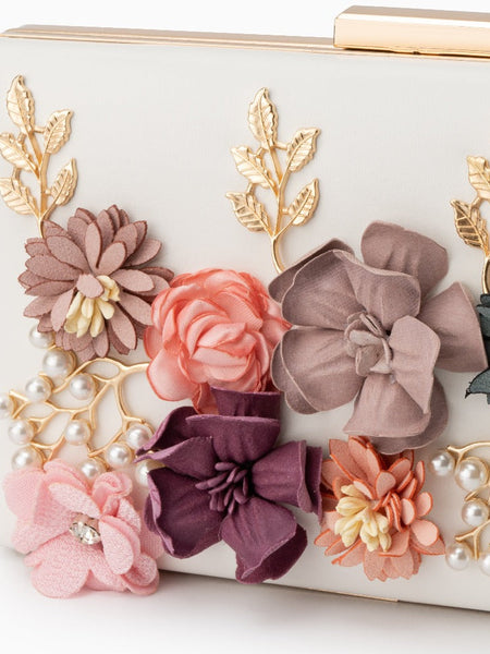 Juliet Flower Clutch Bag - Opulent Empire