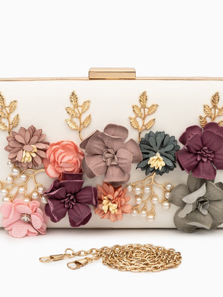 Juliet Flower Clutch Bag - Opulent Empire