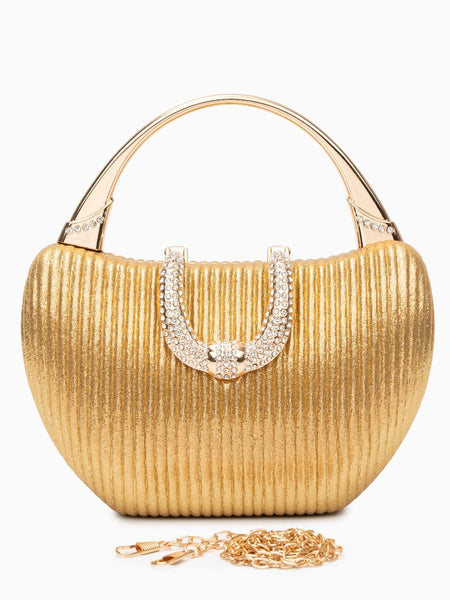 Fancy Metallic Evening Handbag - Opulent Empire