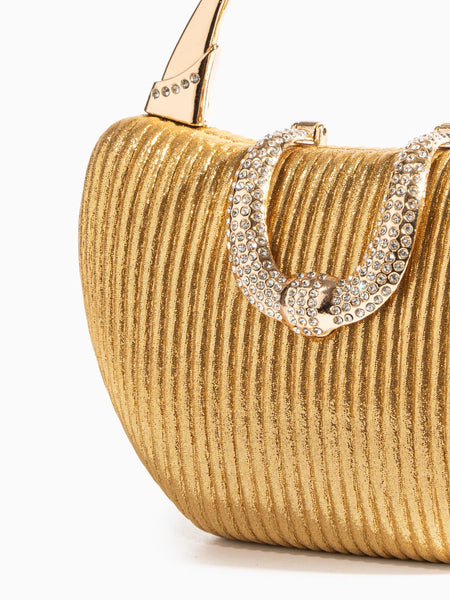 Fancy Metallic Evening Handbag - Opulent Empire
